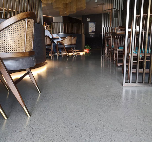 蘇州奧體中心新梅華餐廳BC-J彩砂晶磨石，1500m2